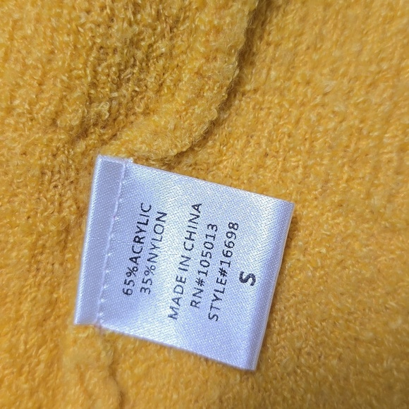 ANDREE BY UNIT Women's S Pink & Yellow Color Block Cardigan Sweater Long - Picture 6 of 7